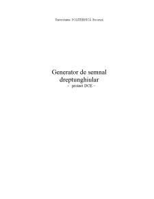 Generator de Semnal Dreptunghiular - Pagina 1