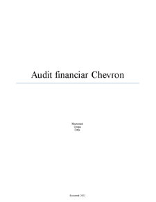 Audit financiar Chevron - Pagina 1