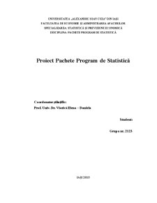 Pachete Program de Statistică - Pagina 1
