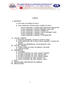 Analiza pieței serviciilor de curierat - studiu de caz realizat pentru compania TNT România SRL - Pagina 2