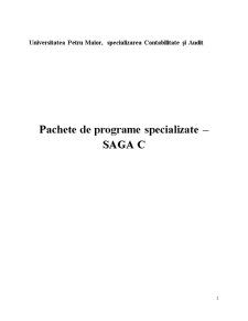 Pachete de programe specializate - SAGA C - Pagina 2