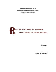 Rezultatele recensămintelor din România analiză comparativă anii 1992-2002-2011 - Pagina 1