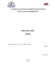 Fisă de țară - India - Pagina 1