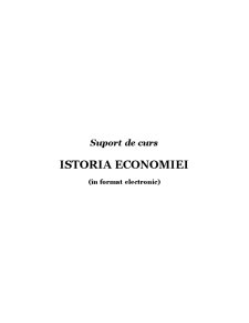 Istoria economiei - Pagina 1