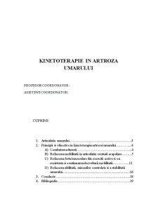 Kinetoterapie în artroza umărului - Pagina 1