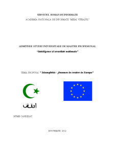 Islamofobia - fenomen în creștere în Europa - Pagina 1