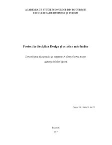 Contribuția designului și esteticii în dezvoltarea pieței automobilelor sport - Pagina 1