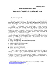 Analiza comparativă dintre Constituția României și Constituția Franței - Pagina 2