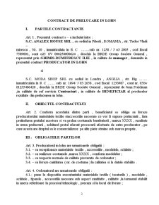 Contract de Prelucrare în Lohn - Pagina 2