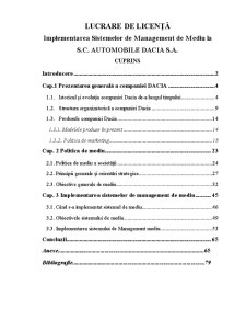 Implementarea sistemelor de management de mediu la SC Automobile Dacia - Pagina 1