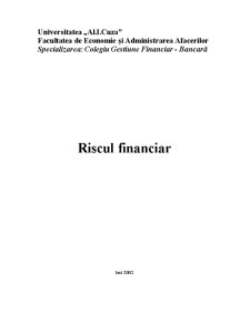 Riscul Financiar - Pagina 1