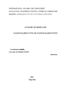 Naționalism civic și naționalism etnic - Pagina 1