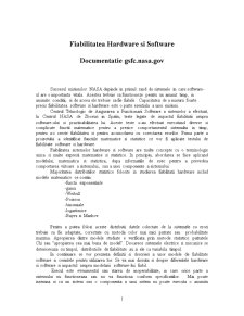 Fiabilitatea Software - Pagina 1