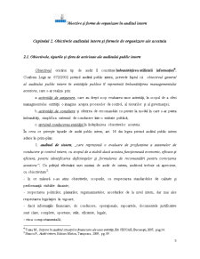 Obiective și forme de organizare în auditul intern - Pagina 5