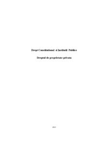 Drept constituțional și instituții publice - Pagina 1