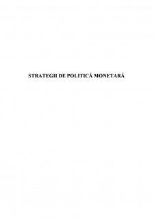 Strategii de politică monetară - Pagina 1