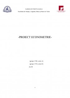 Econometrie - Pagina 1