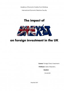The impact of Brexit on foreign investment în the UK - Pagina 1
