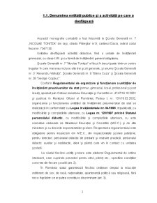 Contabilitate publică - monografie contabilă - Scoala nr.7 Nicolae Toniță - Pagina 3