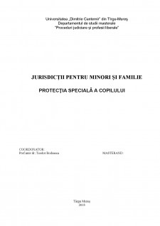 Protecția specială a copilului - Pagina 1