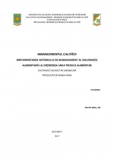 Managementul calității - Castraveți murați - Pagina 1