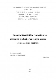 Impactul investițiilor realizate prin accesarea fondurilor europene asupra exploatațiilor agricole - Pagina 2