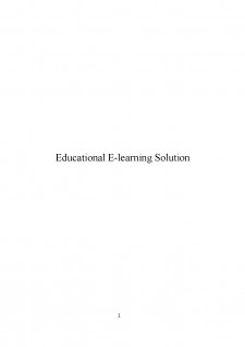 Educațional E-learning Solution - Pagina 1