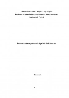 Reforma managementului public în România - Pagina 1
