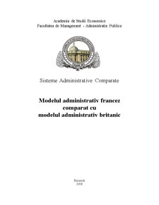 Sisteme administrative comparate Anglia vs Franța - Pagina 1
