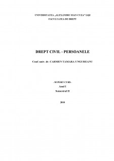 Drept civil - persoanele - Pagina 1
