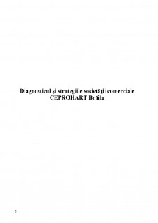 Diagnosticul și strategiile societății comerciale Ceprohart Brăila - Pagina 2