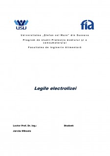 Legile electrolizei - Pagina 1