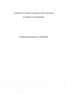 Transportul maritim al mărfurilor - Pagina 1