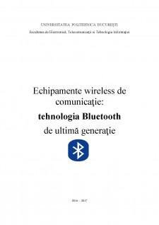 Echipamente wireless de comunicație -tehnologia Bluetooth de ultimă generație - Pagina 1
