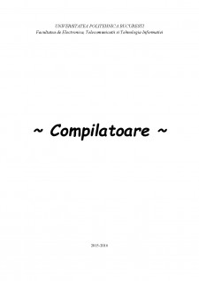 Compilatoare - Pagina 1