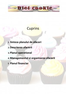 Plan de afaceri - Cofetăria Diet cookie - Pagina 2