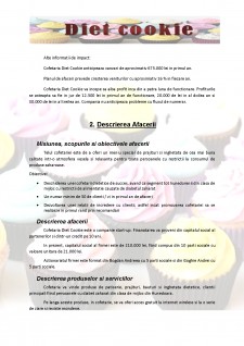 Plan de afaceri - Cofetăria Diet cookie - Pagina 5