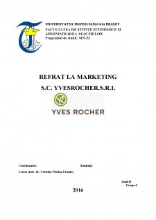 S.C. Yvesrocher.S.R.L - Pagina 1