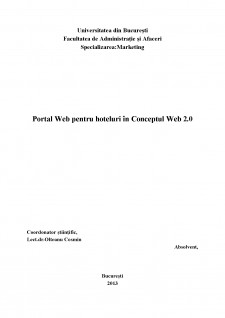 Portal Web pentru hoteluri în Conceptul Web 2.0 - Pagina 1