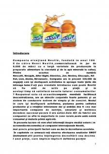 Analiza activității de marketing în cadrul firmei Nestle - Pagina 3