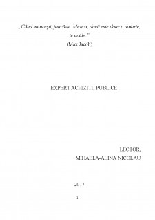 Expert achiziții publice - Pagina 1