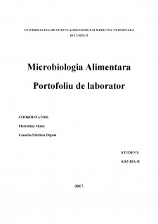 Microbiologia alimentară - Pagina 1