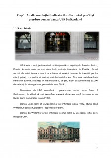 Analiza evoluției indicatorilor din contul profit și pierdere pentru banca UBS Switzerland - Pagina 3