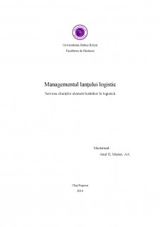 Managementul lanțului logistic - Pagina 1