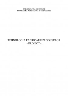Tehnologia fabricării produselor - Bucșă coloană - Pagina 1