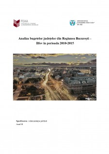 Analiza bugetelor județelor din Regiunea București - Ilfov în perioada 2010-2015 - Pagina 1