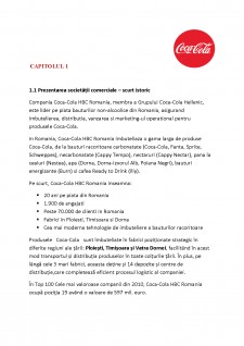 Sistemul logistic al companiei coca-cola HBC România - Pagina 2