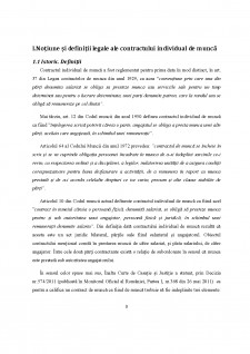 Contractul individual de muncă - Pagina 3