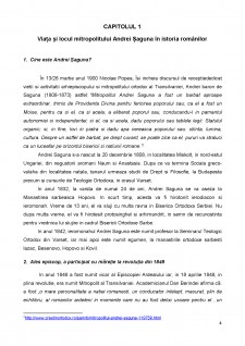 Importanța și rolul Mitropolitului Andrei Șaguna la dezvoltarea limbii române și locul sau în istorie - Pagina 4