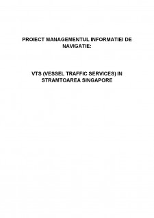 Vessel traffic services în strâmtoarea Singapore - Pagina 1